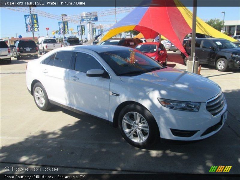 White Platinum / Dune 2014 Ford Taurus SEL