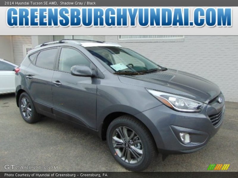 Shadow Gray / Black 2014 Hyundai Tucson SE AWD