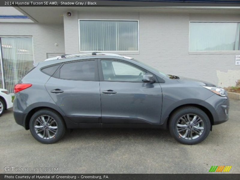 Shadow Gray / Black 2014 Hyundai Tucson SE AWD