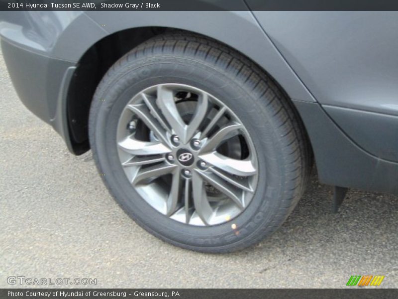 Shadow Gray / Black 2014 Hyundai Tucson SE AWD