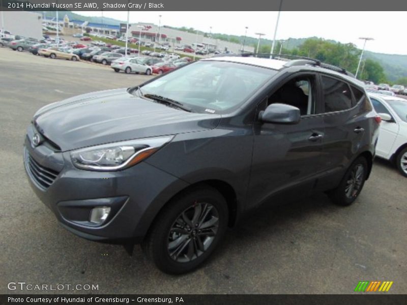 Shadow Gray / Black 2014 Hyundai Tucson SE AWD