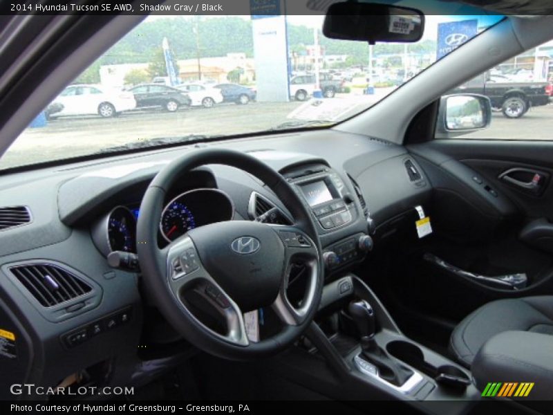Shadow Gray / Black 2014 Hyundai Tucson SE AWD