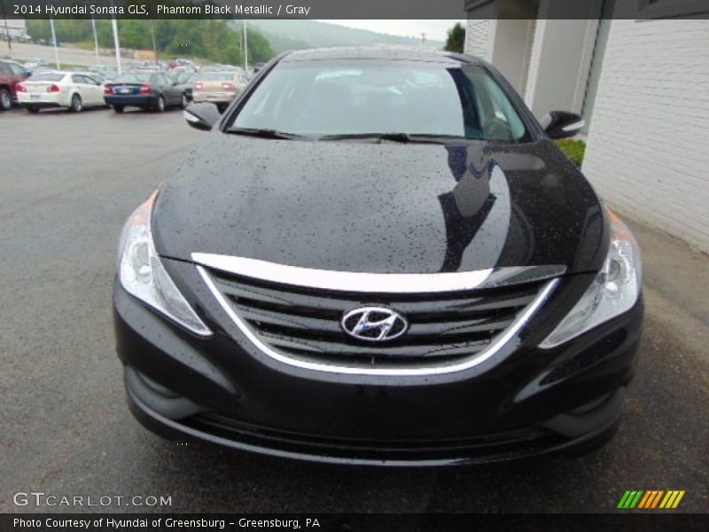 Phantom Black Metallic / Gray 2014 Hyundai Sonata GLS