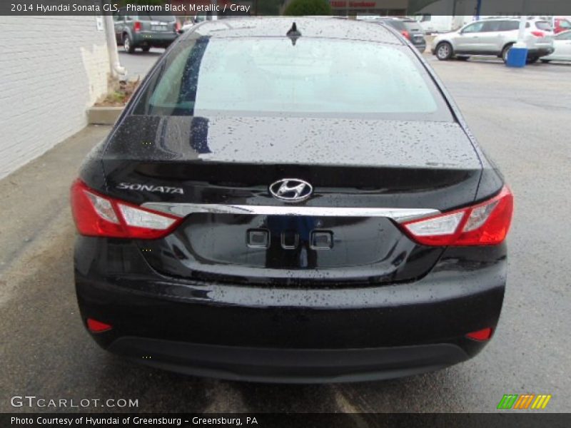 Phantom Black Metallic / Gray 2014 Hyundai Sonata GLS