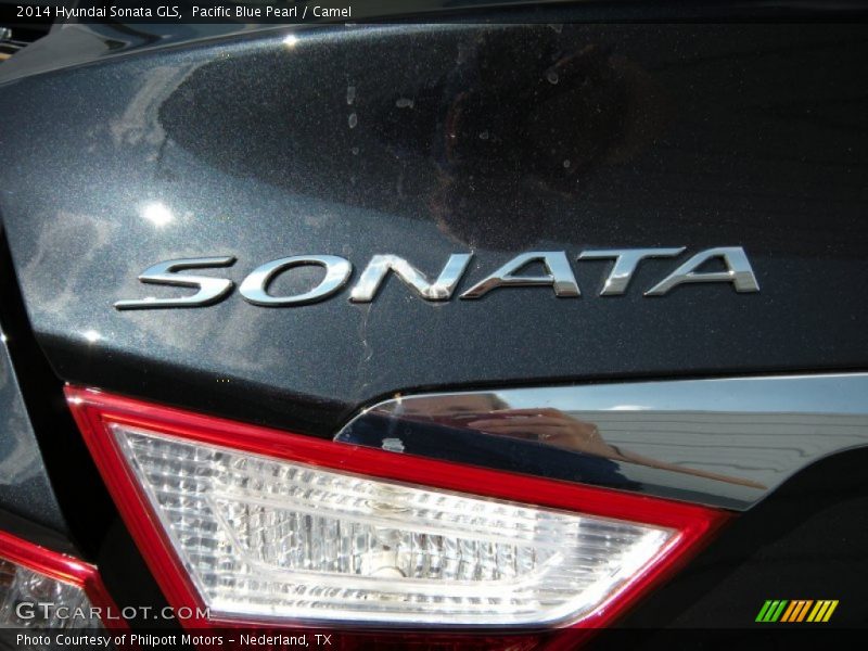 Pacific Blue Pearl / Camel 2014 Hyundai Sonata GLS