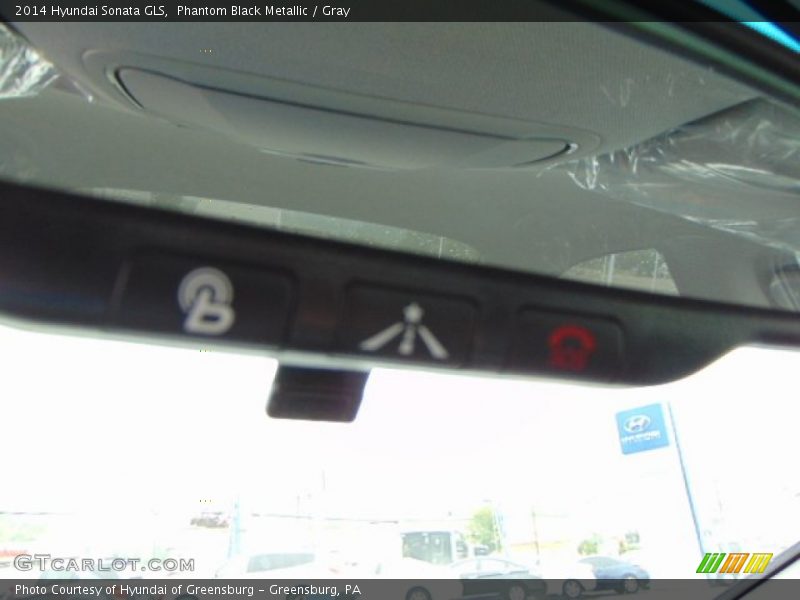 Phantom Black Metallic / Gray 2014 Hyundai Sonata GLS