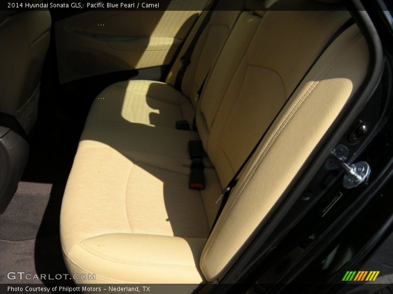 Pacific Blue Pearl / Camel 2014 Hyundai Sonata GLS