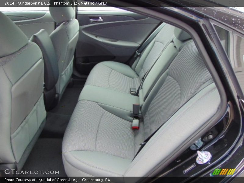 Phantom Black Metallic / Gray 2014 Hyundai Sonata GLS