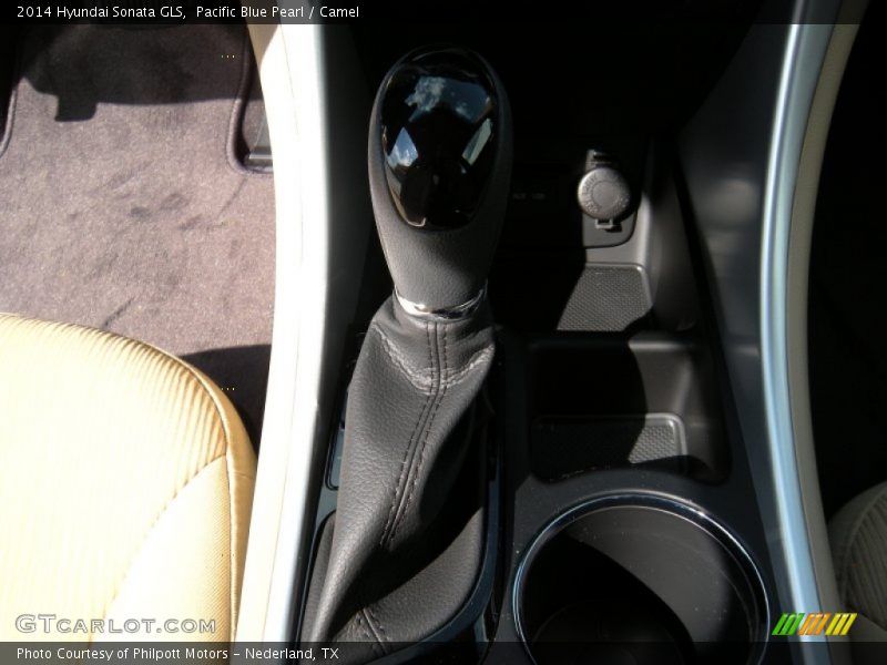 Pacific Blue Pearl / Camel 2014 Hyundai Sonata GLS
