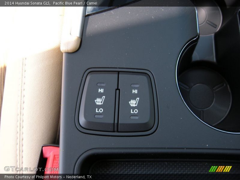 Pacific Blue Pearl / Camel 2014 Hyundai Sonata GLS