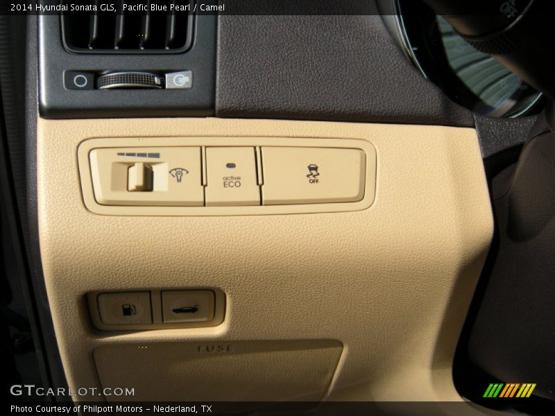 Pacific Blue Pearl / Camel 2014 Hyundai Sonata GLS