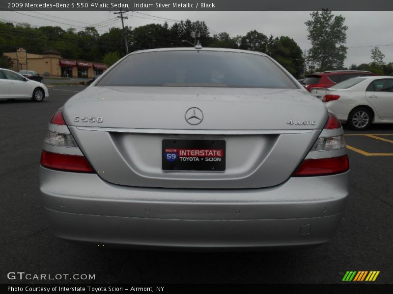 Iridium Silver Metallic / Black 2009 Mercedes-Benz S 550 4Matic Sedan