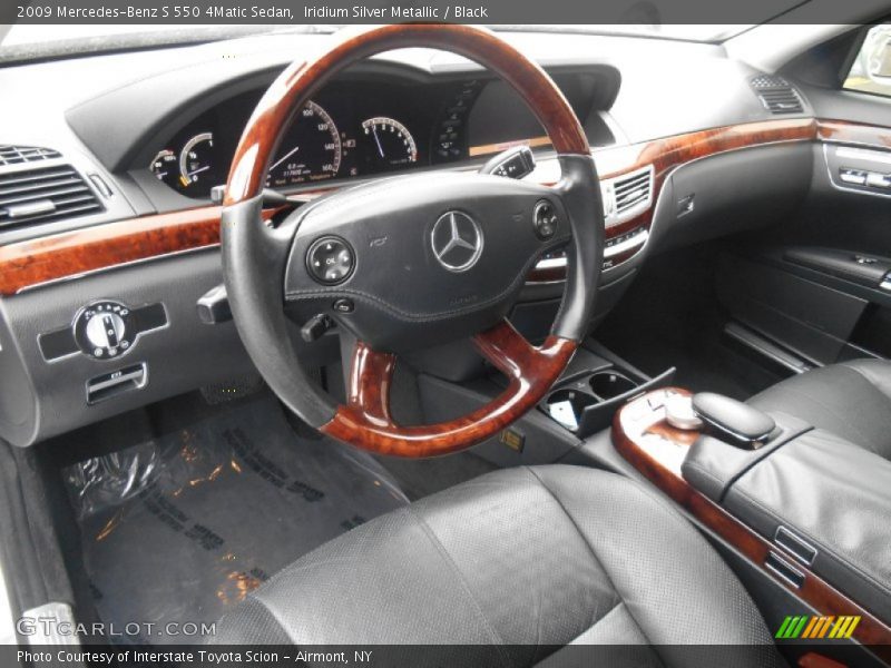 Iridium Silver Metallic / Black 2009 Mercedes-Benz S 550 4Matic Sedan