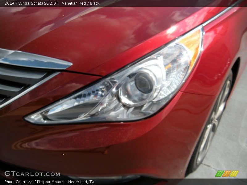 Venetian Red / Black 2014 Hyundai Sonata SE 2.0T