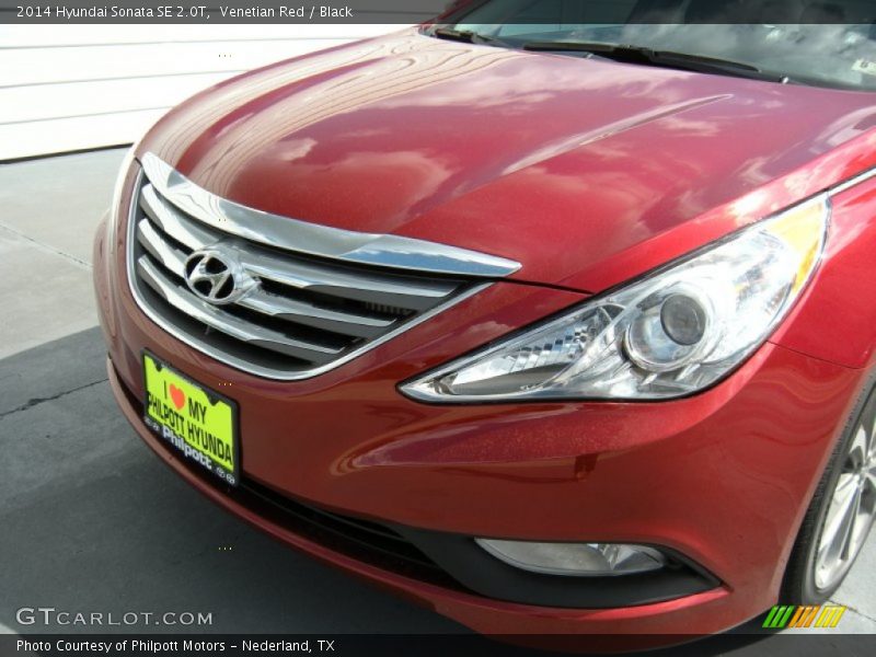 Venetian Red / Black 2014 Hyundai Sonata SE 2.0T