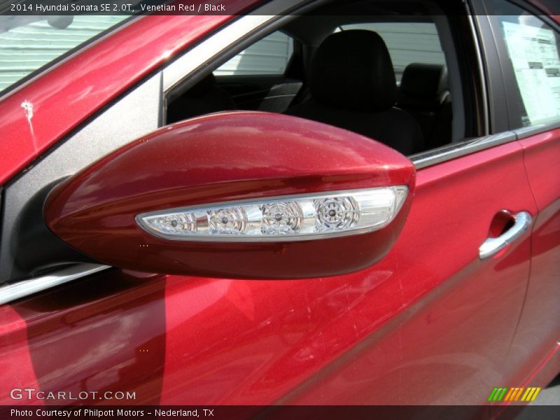 Venetian Red / Black 2014 Hyundai Sonata SE 2.0T