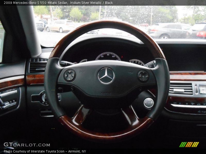 Iridium Silver Metallic / Black 2009 Mercedes-Benz S 550 4Matic Sedan