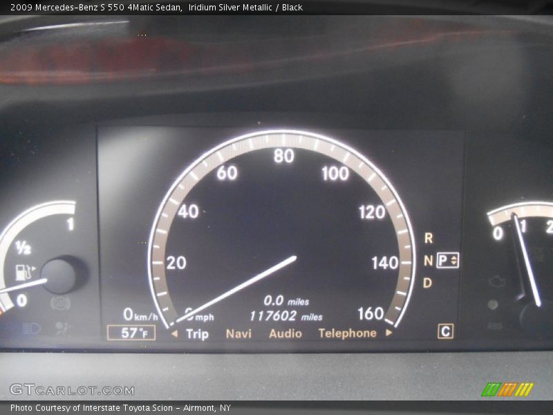Iridium Silver Metallic / Black 2009 Mercedes-Benz S 550 4Matic Sedan