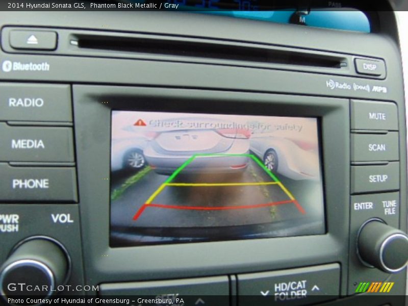 Phantom Black Metallic / Gray 2014 Hyundai Sonata GLS
