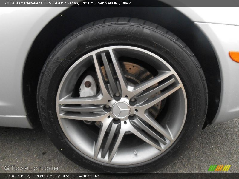 Iridium Silver Metallic / Black 2009 Mercedes-Benz S 550 4Matic Sedan