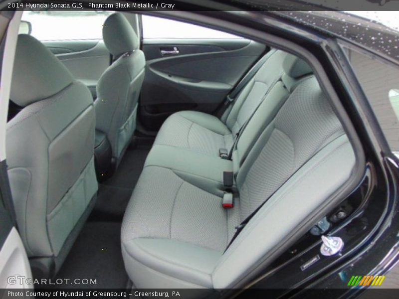 Phantom Black Metallic / Gray 2014 Hyundai Sonata GLS