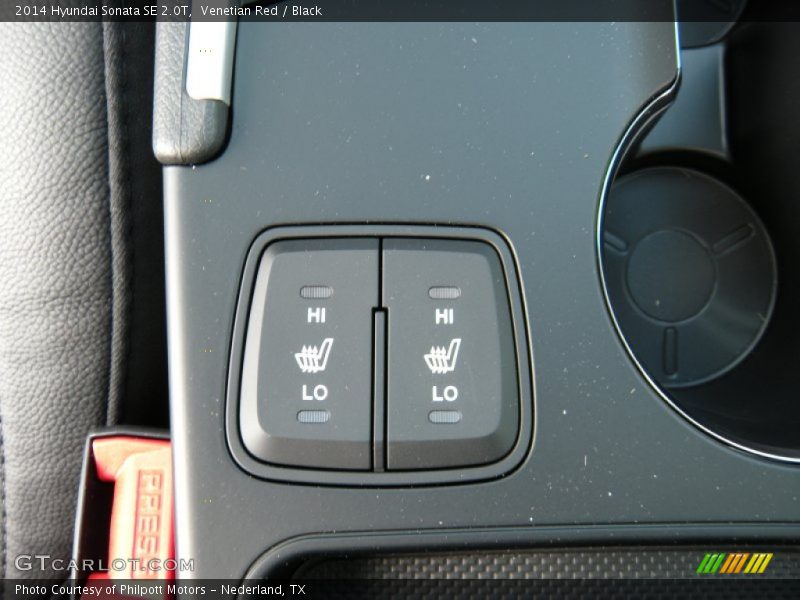 Venetian Red / Black 2014 Hyundai Sonata SE 2.0T