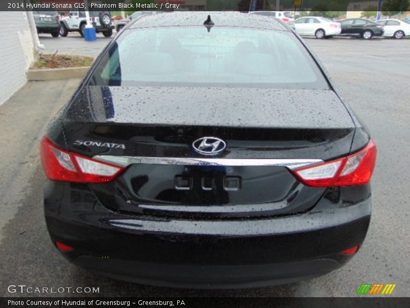 Phantom Black Metallic / Gray 2014 Hyundai Sonata GLS
