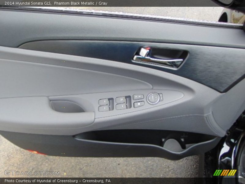 Phantom Black Metallic / Gray 2014 Hyundai Sonata GLS