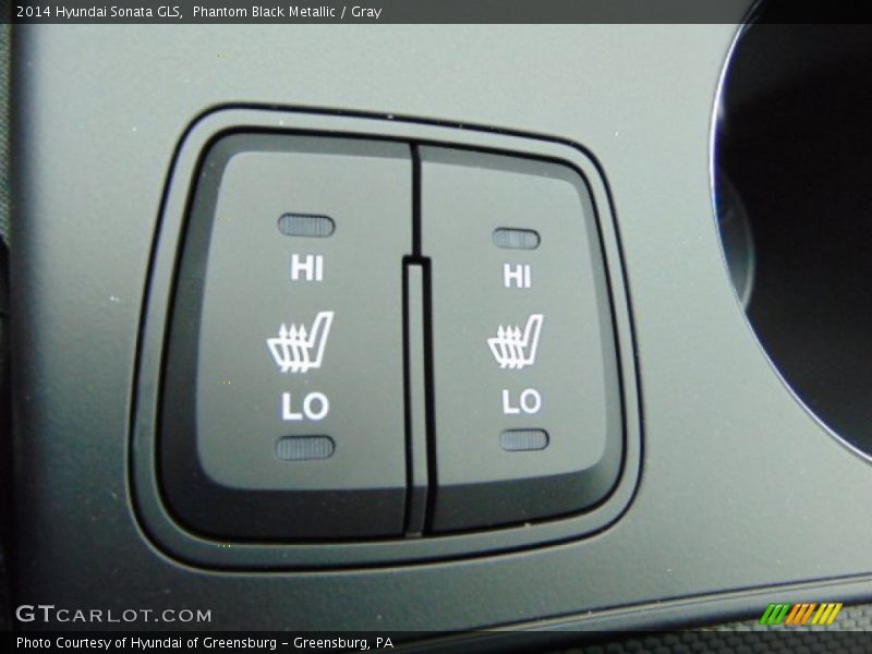 Phantom Black Metallic / Gray 2014 Hyundai Sonata GLS
