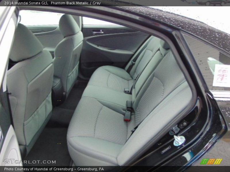 Phantom Black Metallic / Gray 2014 Hyundai Sonata GLS