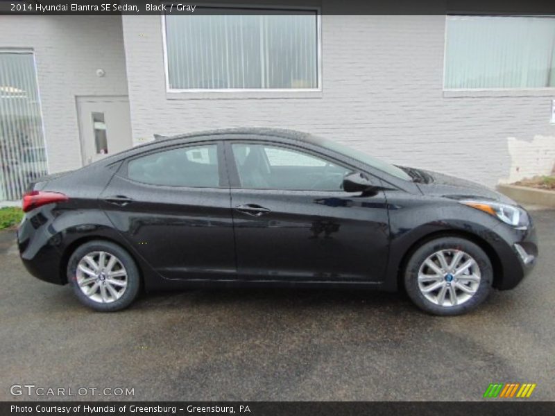 Black / Gray 2014 Hyundai Elantra SE Sedan
