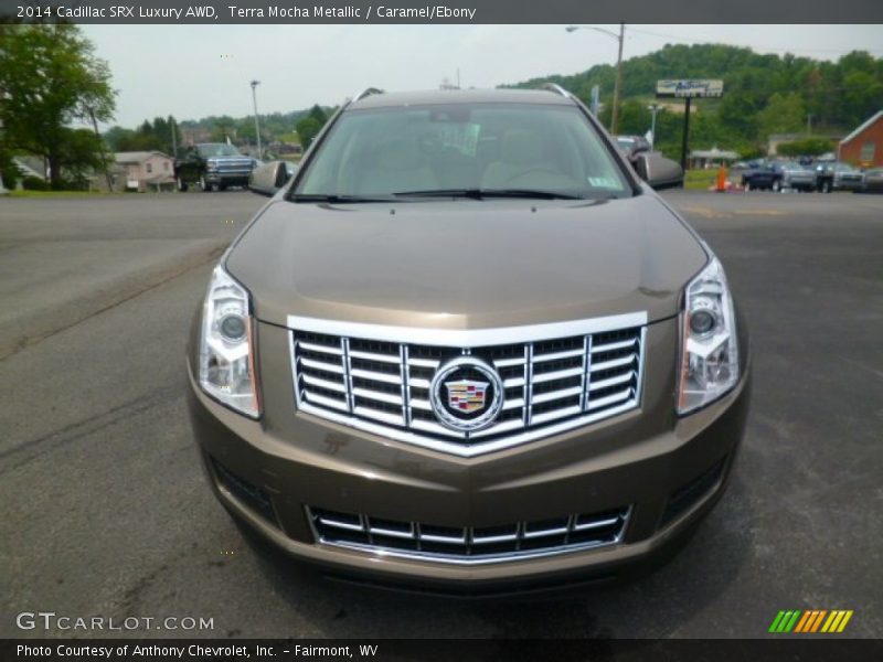 Terra Mocha Metallic / Caramel/Ebony 2014 Cadillac SRX Luxury AWD