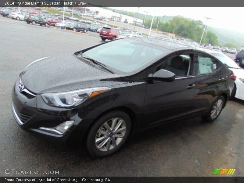Black / Gray 2014 Hyundai Elantra SE Sedan