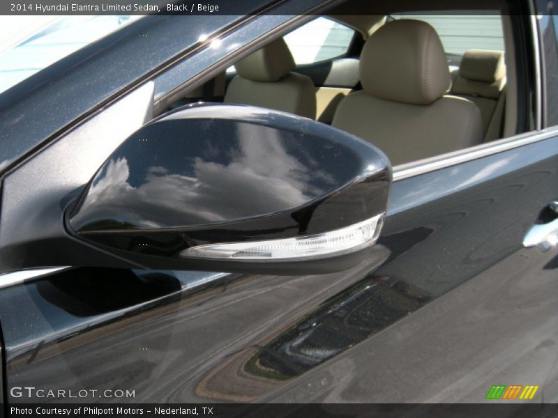 Black / Beige 2014 Hyundai Elantra Limited Sedan