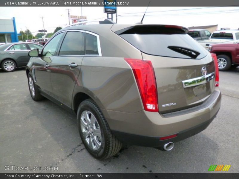 Terra Mocha Metallic / Caramel/Ebony 2014 Cadillac SRX Luxury AWD