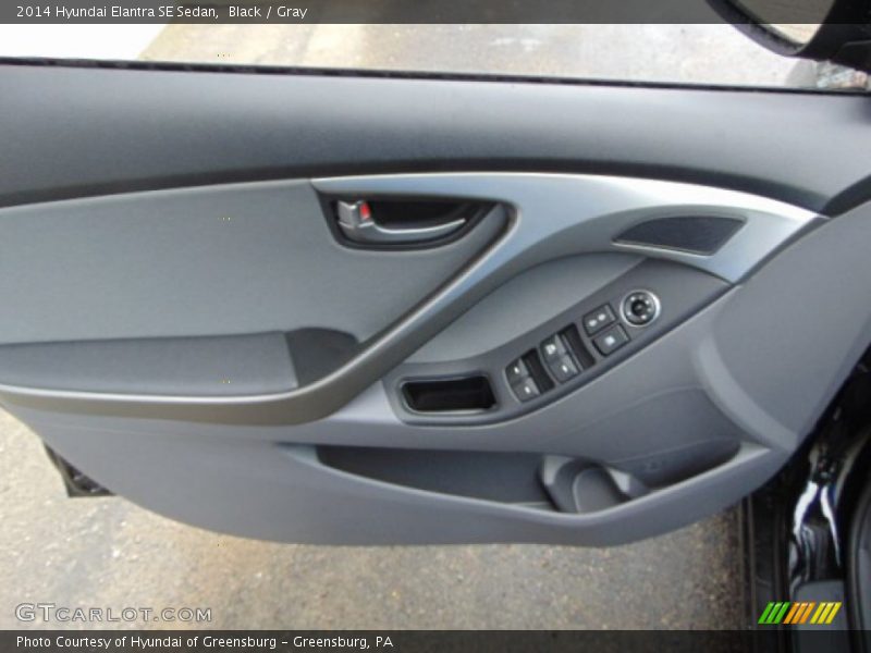 Black / Gray 2014 Hyundai Elantra SE Sedan