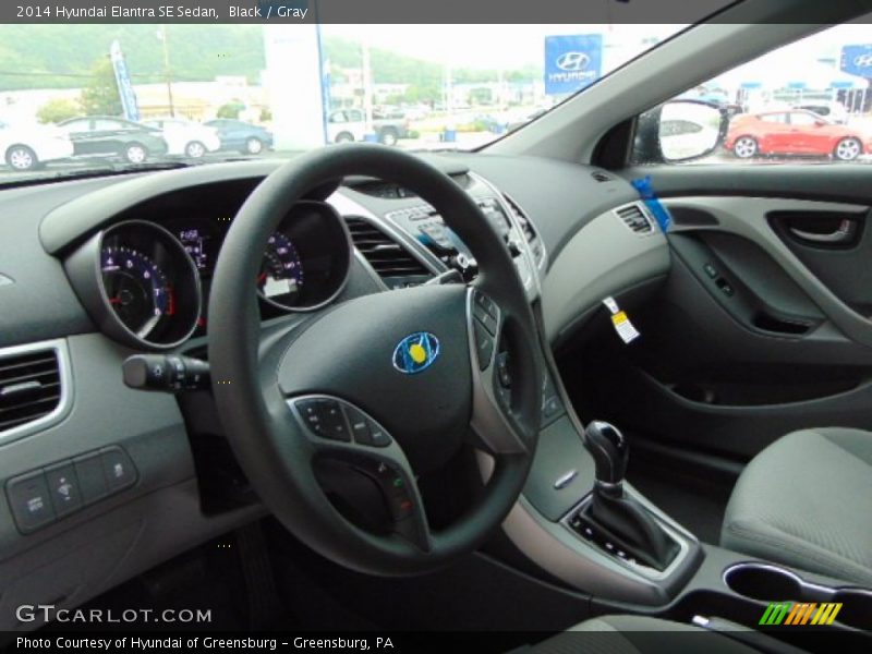 Black / Gray 2014 Hyundai Elantra SE Sedan