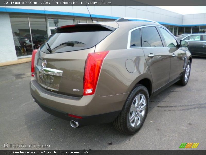 Terra Mocha Metallic / Caramel/Ebony 2014 Cadillac SRX Luxury AWD