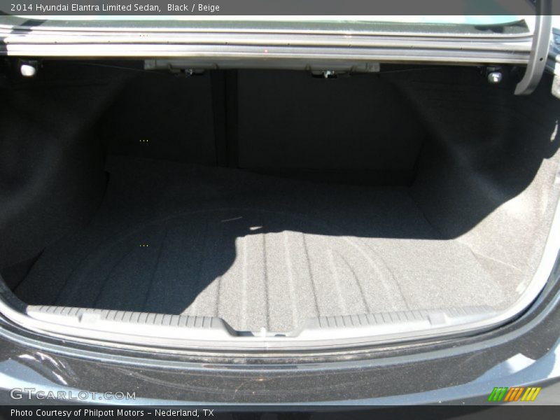 Black / Beige 2014 Hyundai Elantra Limited Sedan