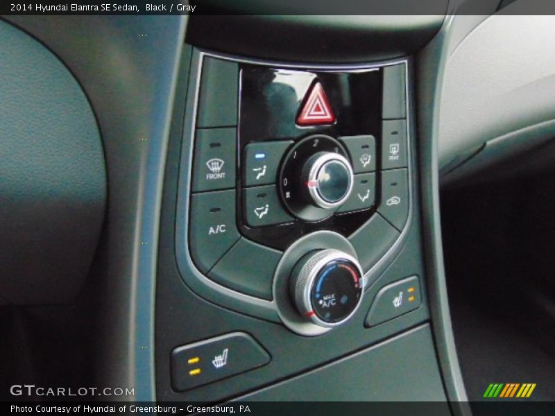 Black / Gray 2014 Hyundai Elantra SE Sedan