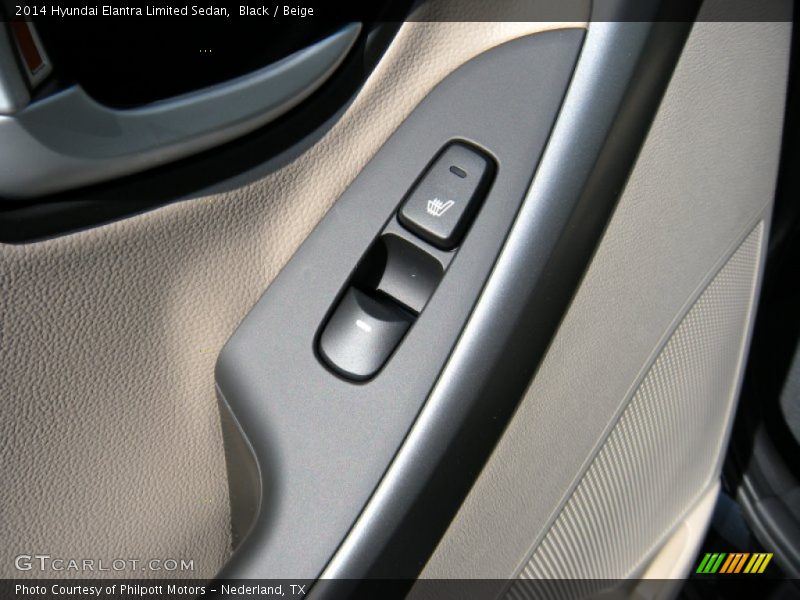 Black / Beige 2014 Hyundai Elantra Limited Sedan