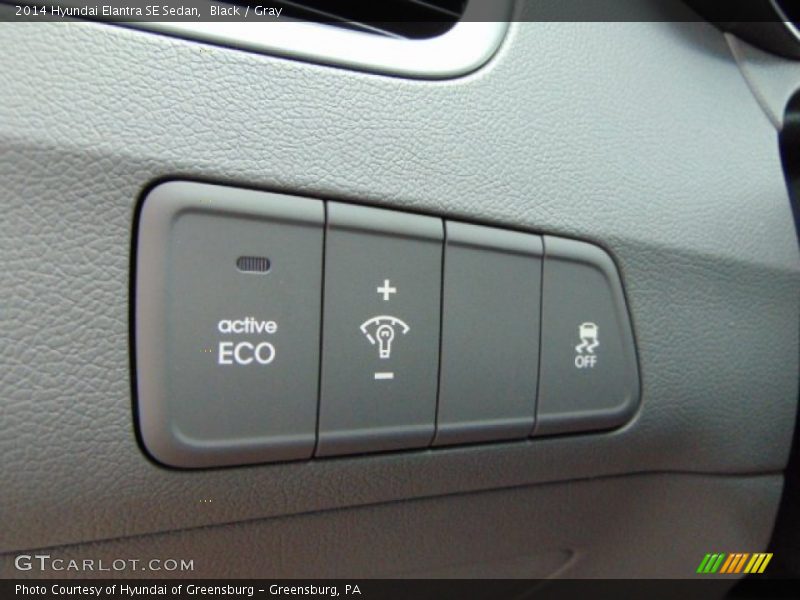 Black / Gray 2014 Hyundai Elantra SE Sedan