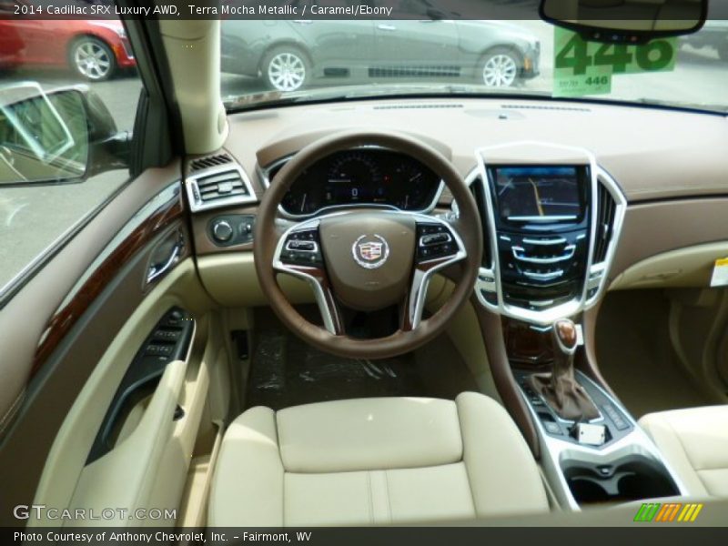 Terra Mocha Metallic / Caramel/Ebony 2014 Cadillac SRX Luxury AWD