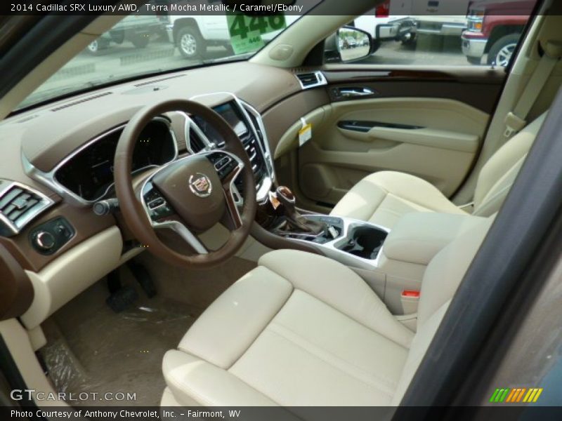 Terra Mocha Metallic / Caramel/Ebony 2014 Cadillac SRX Luxury AWD