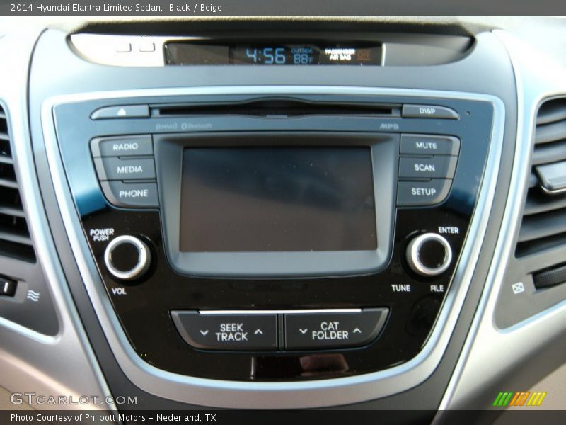 Black / Beige 2014 Hyundai Elantra Limited Sedan
