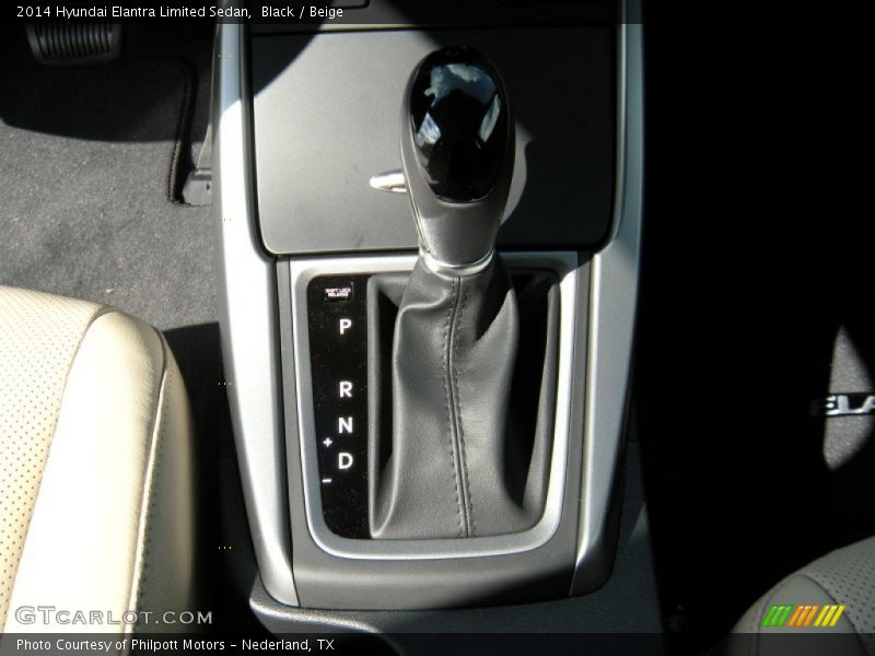 Black / Beige 2014 Hyundai Elantra Limited Sedan