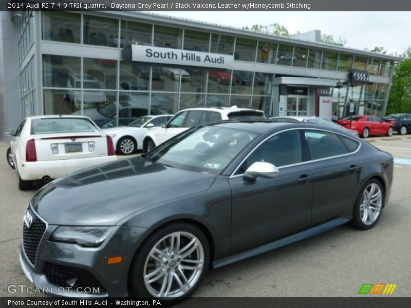 Daytona Grey Pearl / Black Valcona Leather w/Honeycomb Stitching 2014 Audi RS 7 4.0 TFSI quattro