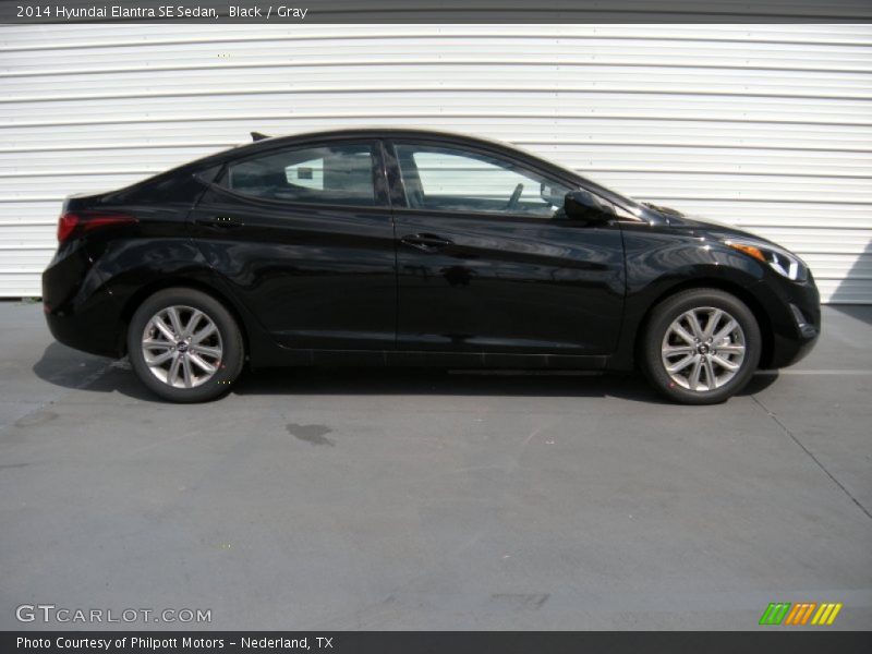 Black / Gray 2014 Hyundai Elantra SE Sedan