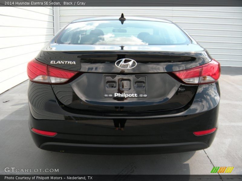 Black / Gray 2014 Hyundai Elantra SE Sedan