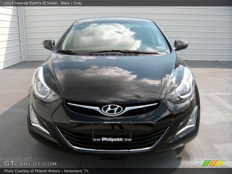 Black / Gray 2014 Hyundai Elantra SE Sedan